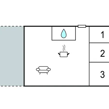 Сasa de vacaciones 2 Bedroom Cozy In Sydals Skovbyballe